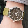 IEKE 89007 Fashion New Casual hommes en cuir montre-bracelet à quartz - Vert 