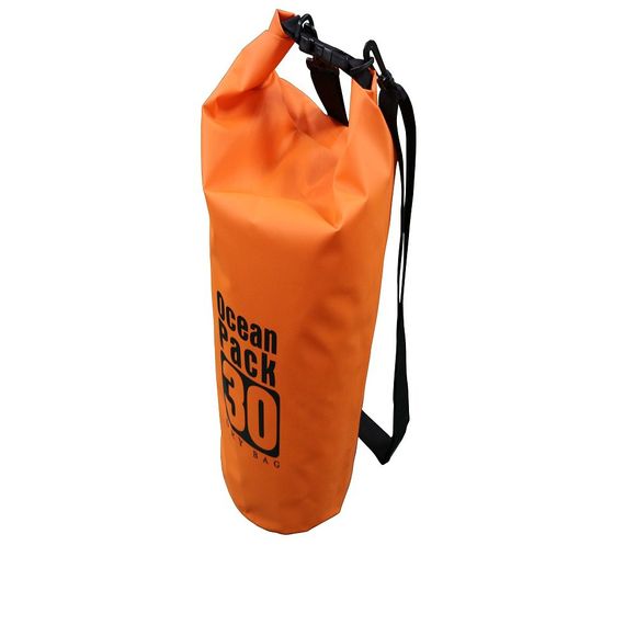 Sac Imperméable Flottant de 30L pour Canoë Nautique Camping Sports Nautiques Extérieurs - Orange Citrouille 