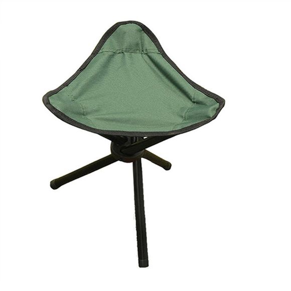Chaise Pliante Triangle pour Camping / Pique-nique / Randonnée / Pêche en Plein Air - Vert 