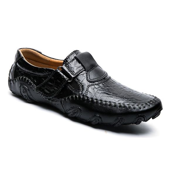 ZEACAVA Chaussures de grande taille à pois pour hommes - Noir 42