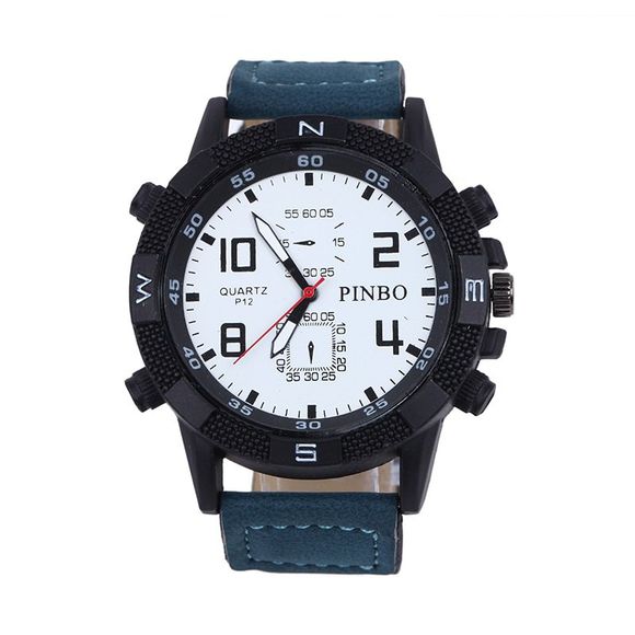 PINBO 581 - Montre sport 6 hommes délicats - Bleu 