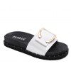 Sandales plates de loisirs de mode d'été - Blanc 38