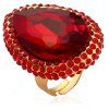 Mme Index Finger Ring Ouvertures exagérées Crystal Crystal - Rouge ONE-SIZE