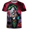 T-shirt manches courtes impression clown 3D - Canneberge L
