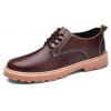 Chaussures décontractées formelles respirantes simples pour les hommes - marron foncé 44