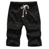 Pantalons de plage pour hommes occasionnels - Noir L