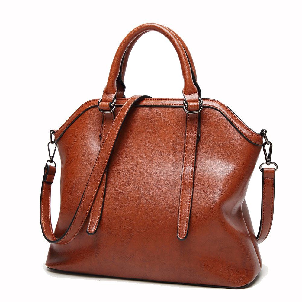 

Portable Shoulder Diagonal Lady Shells Big Bag, Brown