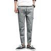 Printemps et Automne Nouvelle Tendance Mode Hommes Pantalons - Gris M