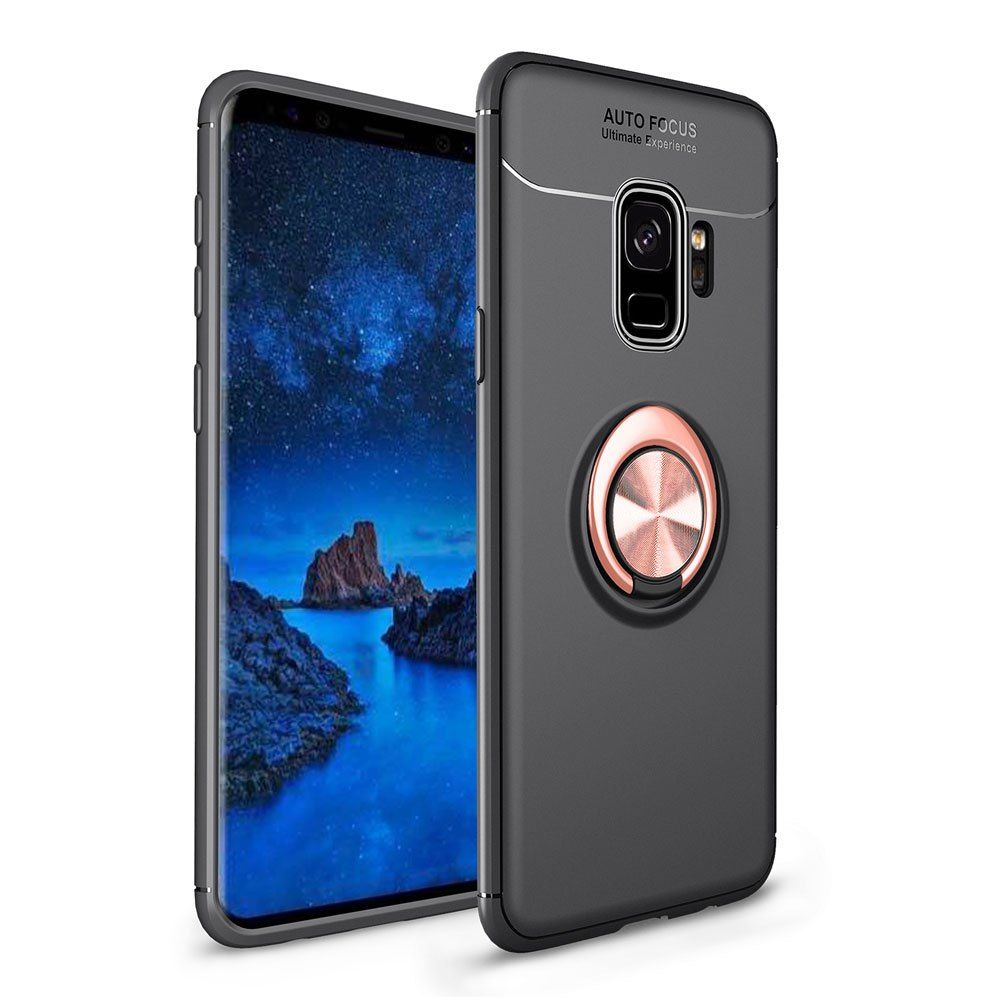 

Ring Case for Samsung Galaxy S9 with Kickstand TPU Shockproof Protection Cover, Pink