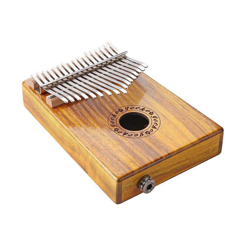 [17 OFF] 2021 GECKO Kalimba Mbira Sanza 17 Keys EL Thumb Piano In