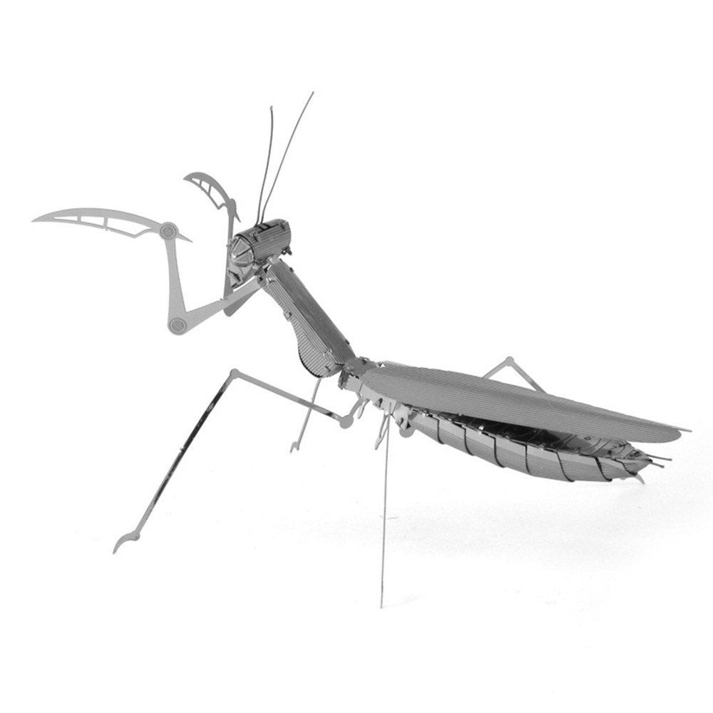 

Creative Mantis 3D Metal High-quality DIY Laser Cut Puzzles Jigsaw Model Toy, Silver