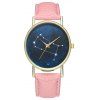 Zhou Lianfa Brand Gemini Montre en cuir - Rose 