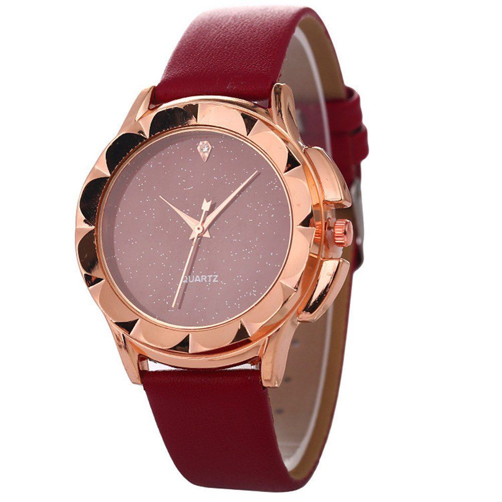 

Women Fashion Personality Watch, Red wine