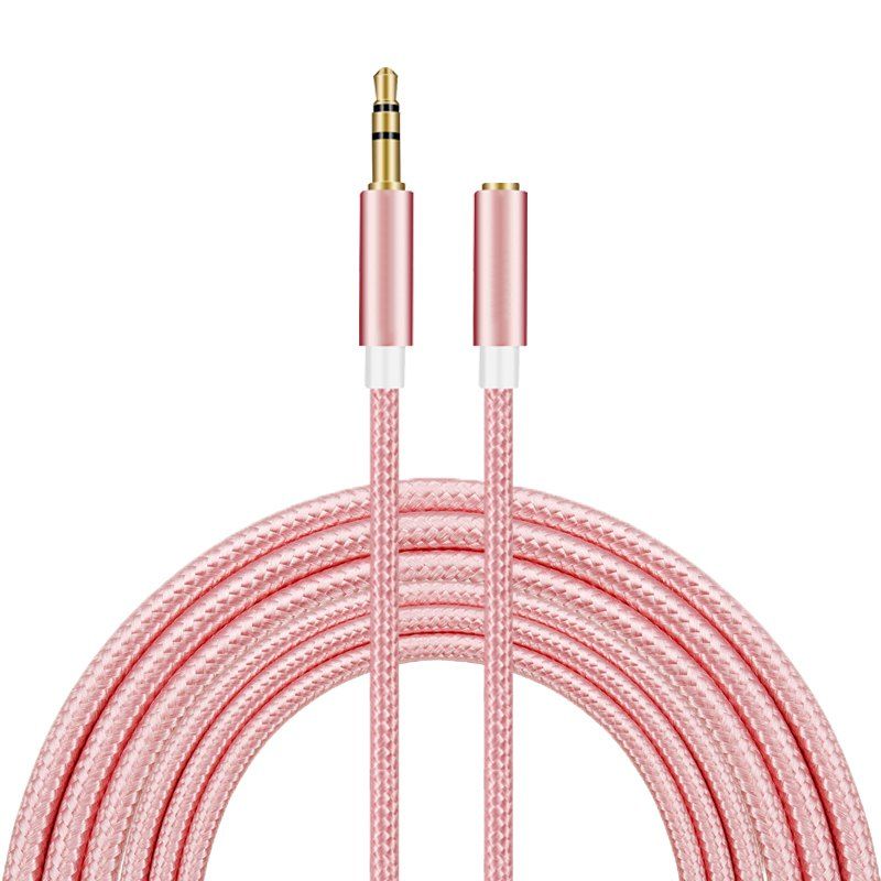 

Headphones audio extension cord, Pink