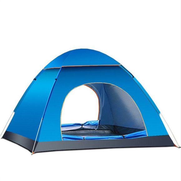 Tente Pliante d' Ouverte Automatique de Double Portes Anti-UV pour Camping - Bleu 