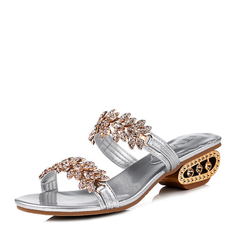 

New Diamond Joker Low with A Flip Flops, Silver