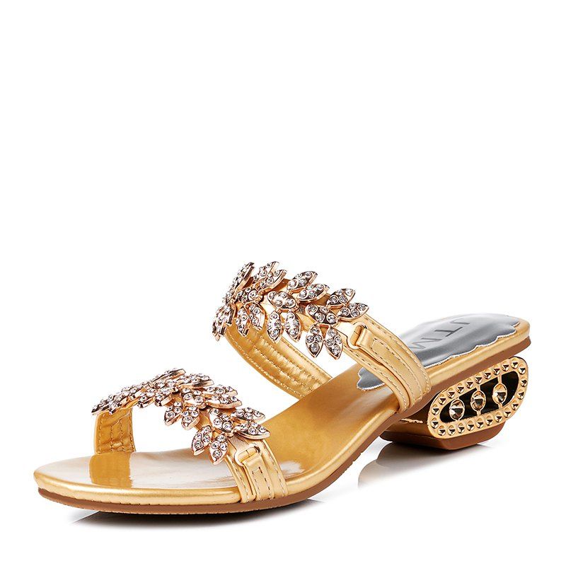 

New Diamond Joker Low with A Flip Flops, Gold