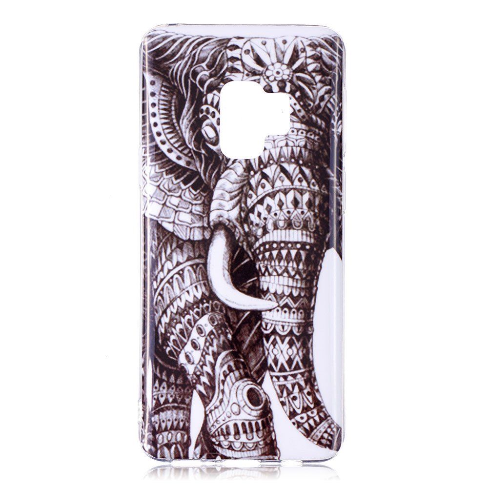 

Silicone Case for Samsung Galaxy S9 Elephant Pattern Soft TPU Cover, Gray