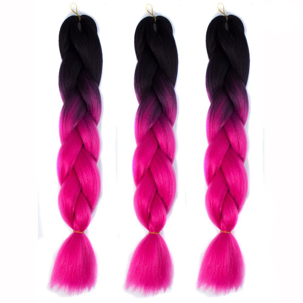 41 Off 2020 Silky Strands Ombre Synthetic Braiding Hair Jumbo