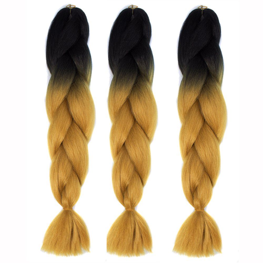 41 Off 2020 Silky Strands Ombre Synthetic Braiding Hair Jumbo