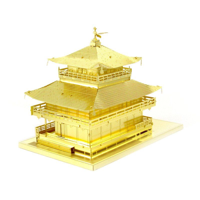 

3D Metal Model Temple Suite Jigsaw, Gold