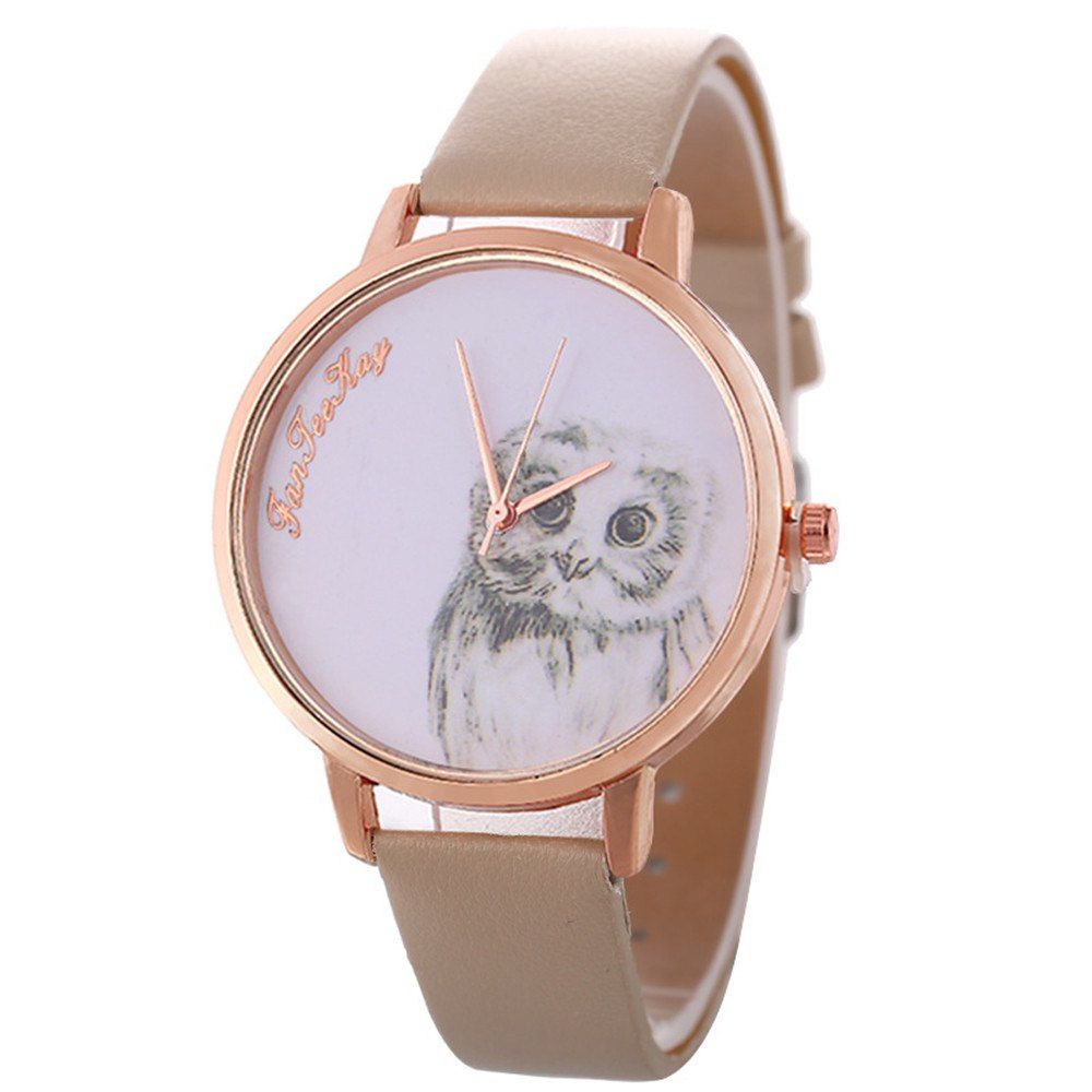 

Owl Chick Baby Simple Watch, Orange gold