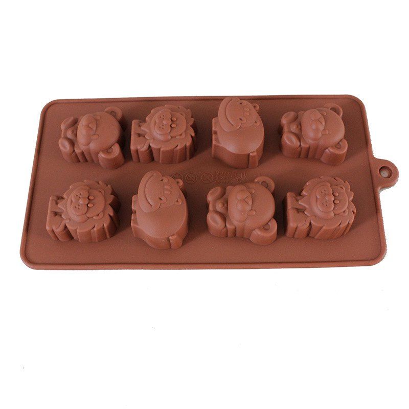 

New Mini Bear Hippo Lion Chocolate Silicone Tool, Coffee