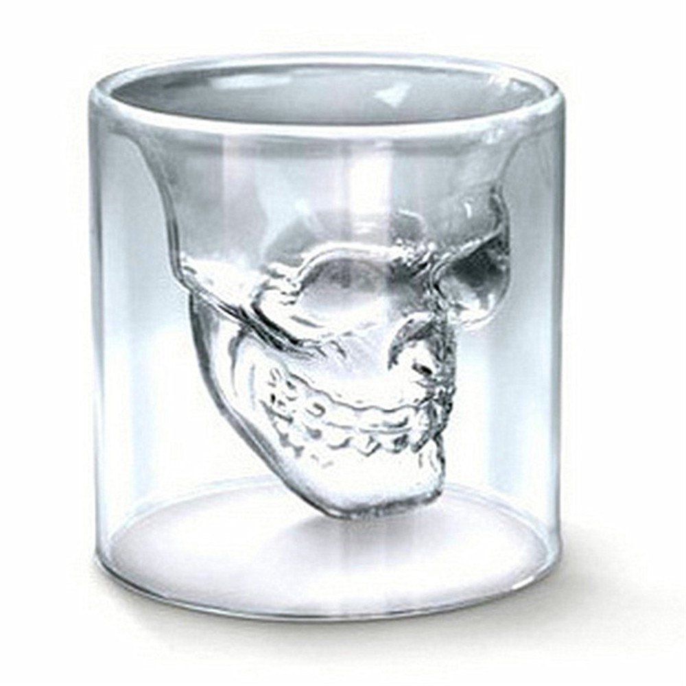 

Sizes Halloween Skull Cup Wine Head Creative Party Drink Ware Transparent, Milk white