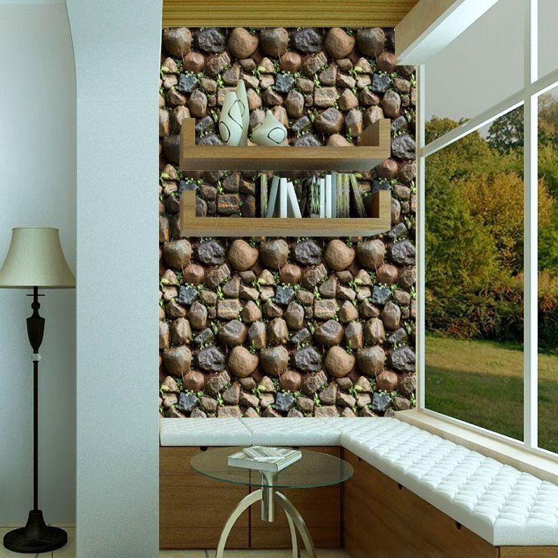 

SA-1015 Creative Simulation Stone New Refurbishment Bar Wallpaper, Multi-a
