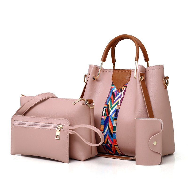 

4PCS New Wild Korean Shoulder Messenger Bag, Lavender pinocchio