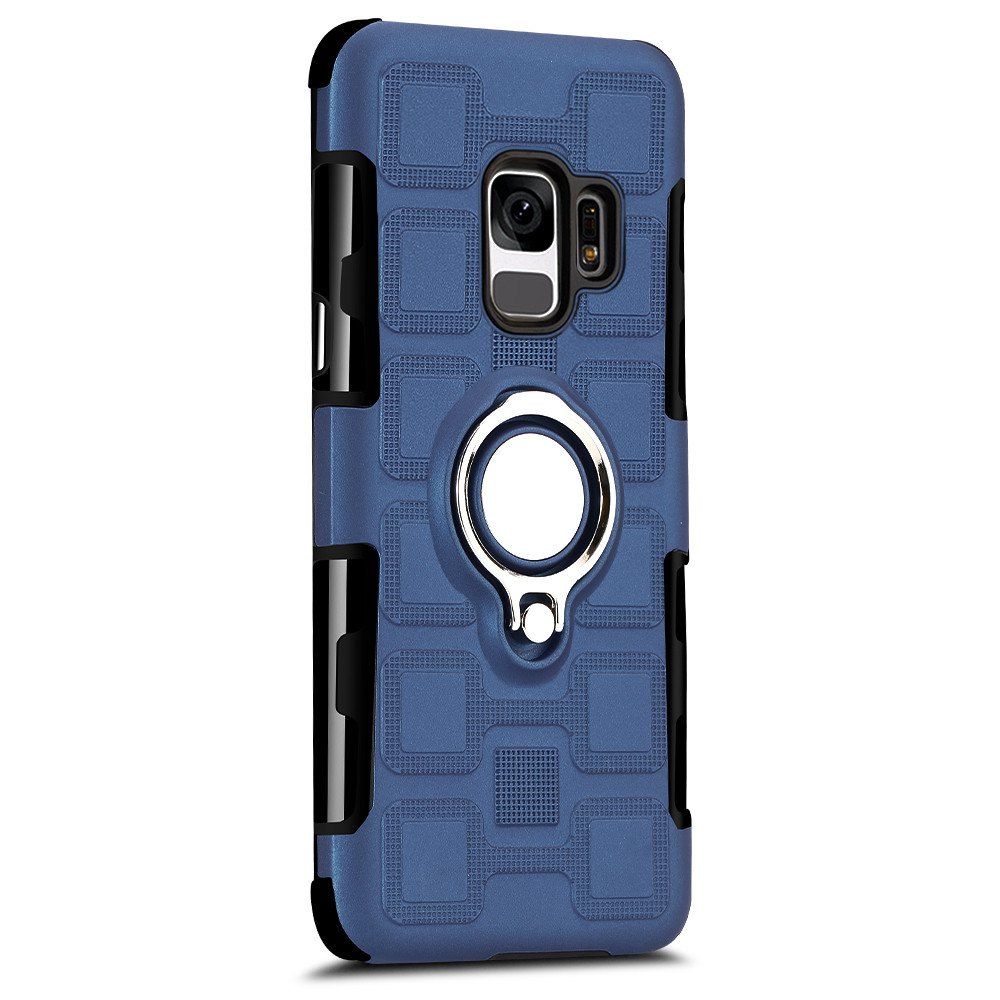 

For Samsung Galaxy S9 360degree Case TPU+PC material Cover, Denim dark blue