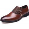 Nouveaux Oxfords Point Toe classique des hommes pour les hommes de mode affaires robe robe de soirée - Brun 46