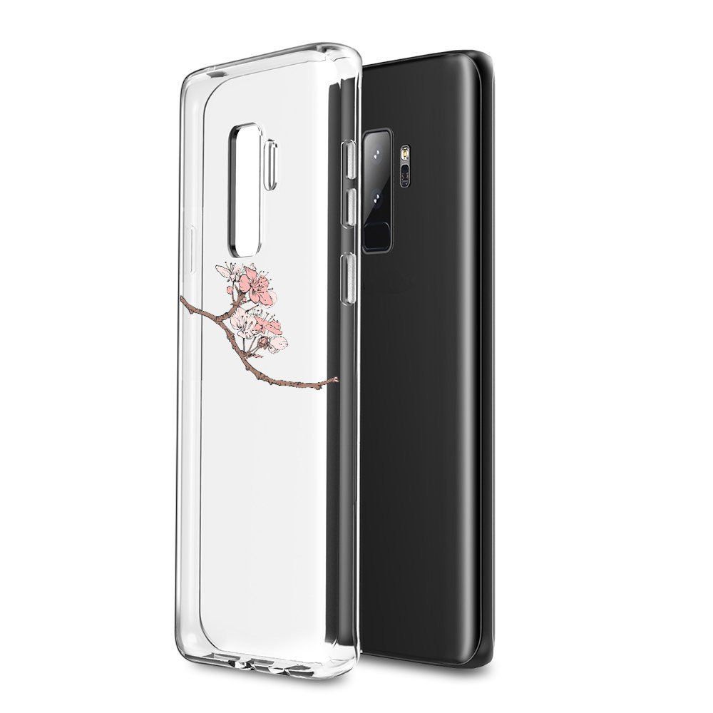 

Case for Samsung Galaxy S9 Plus TPU Soft Cherry Blossoms Pattern, Transparent