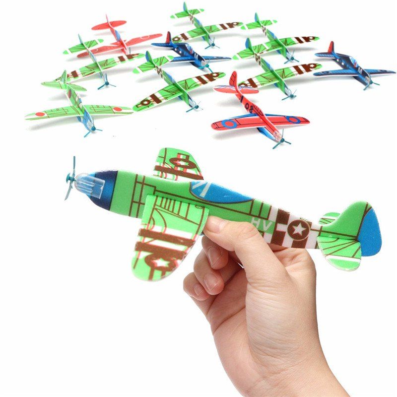 

10PCS Flying Glider Planes Gift Birthday Christmas Party Bag Filler, Multi