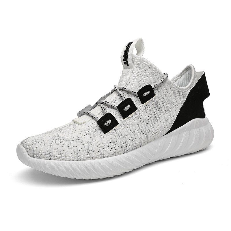 

2018 Explosion Models Flying Weaving Sports Shoes, White