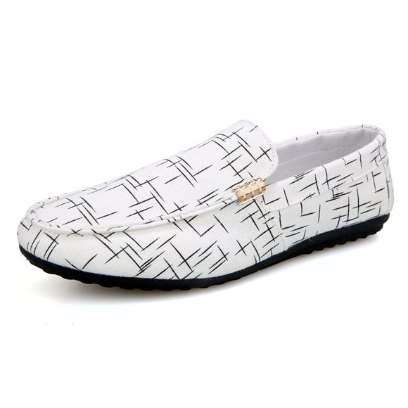 Chaussures paresseuses New Spring Fashion Men - Blanc Lait 41