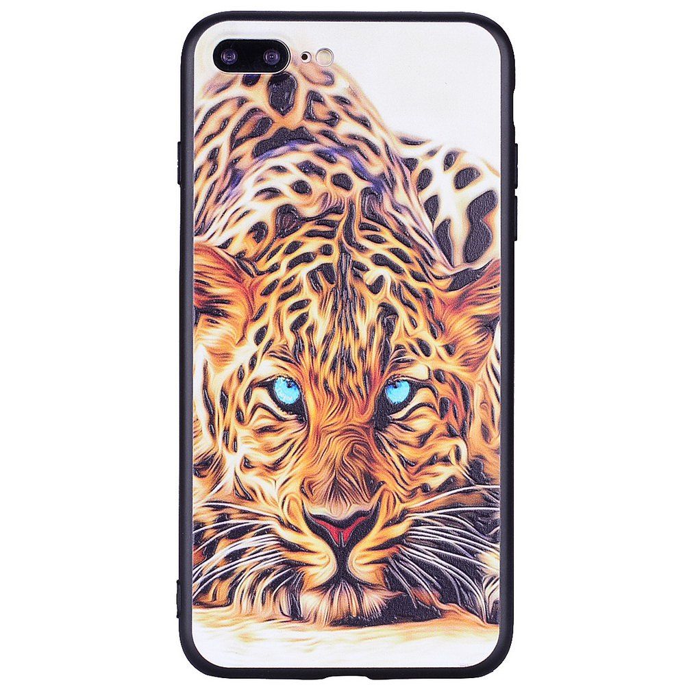

For iPhone 7 Plus / 8 Plus Tiger Personality Cell Phone Protection Shell, Bright yellow