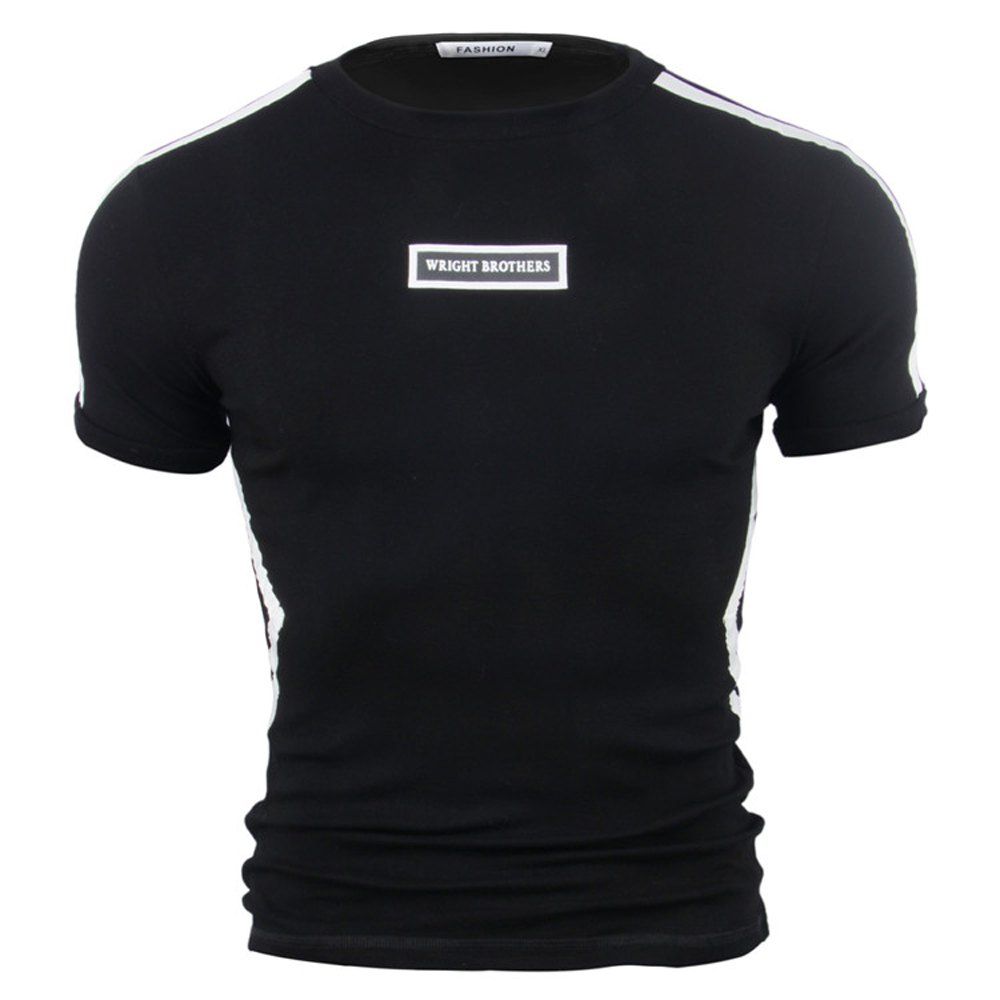 

Men's Cotton Short-Sleeved T-Shirt, Black
