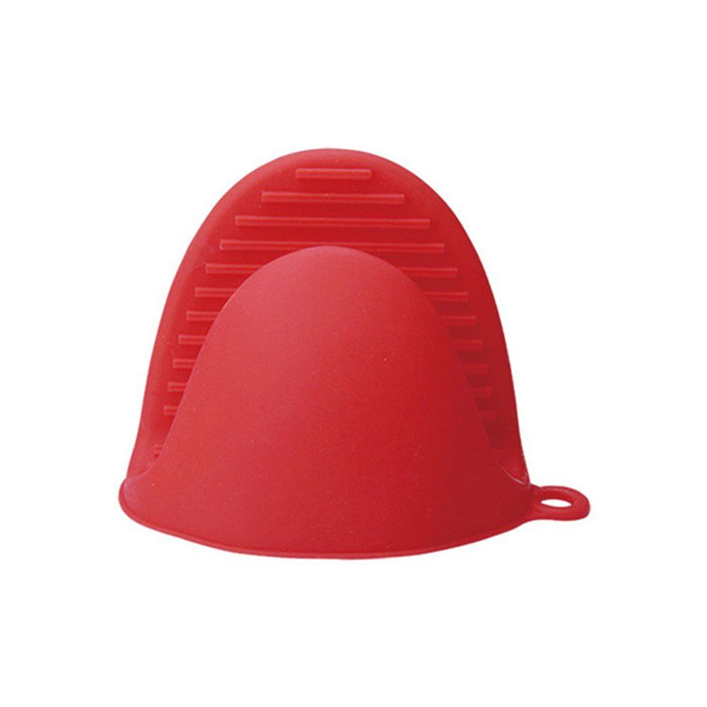 

Silicone Glove Heat Resistant Pinch Oven Mitt for Baking Cooking Stewing, Fire engine red