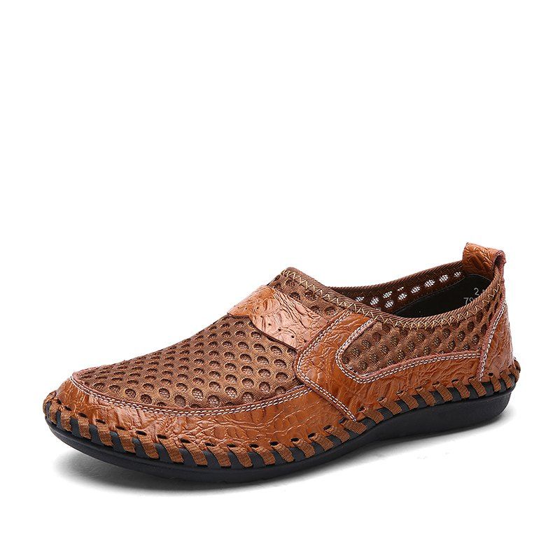 

Men Casual Hiking Mesh Breathable Outdoor Sandals Shoes, Brown sugar