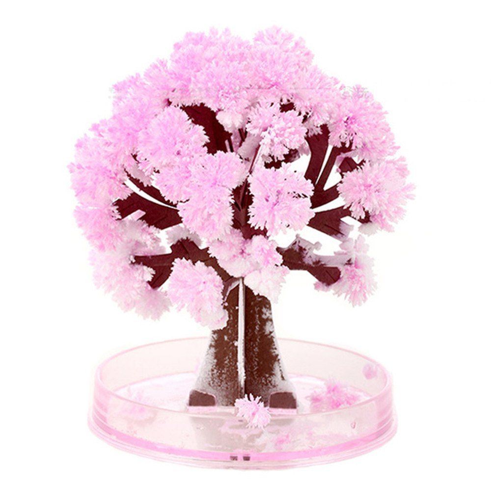 

Creative DIY Cherry Paper Tree Blossom Model Toy, Hot pink