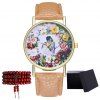 Kingou T03-1 Belle montre pour homme d'affaires - Beige 