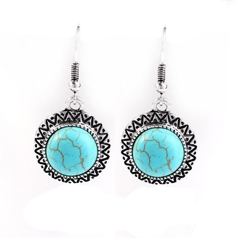 

Fashion Temperament High-grade Opal Earrings, Turquoise