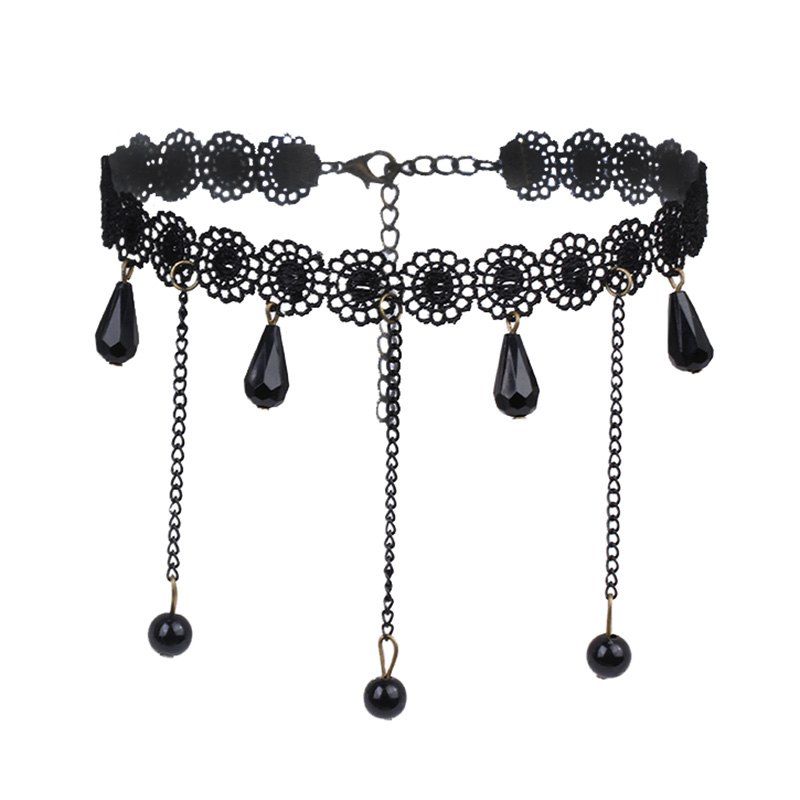

Fashion Black Water Drop Pendant N3635