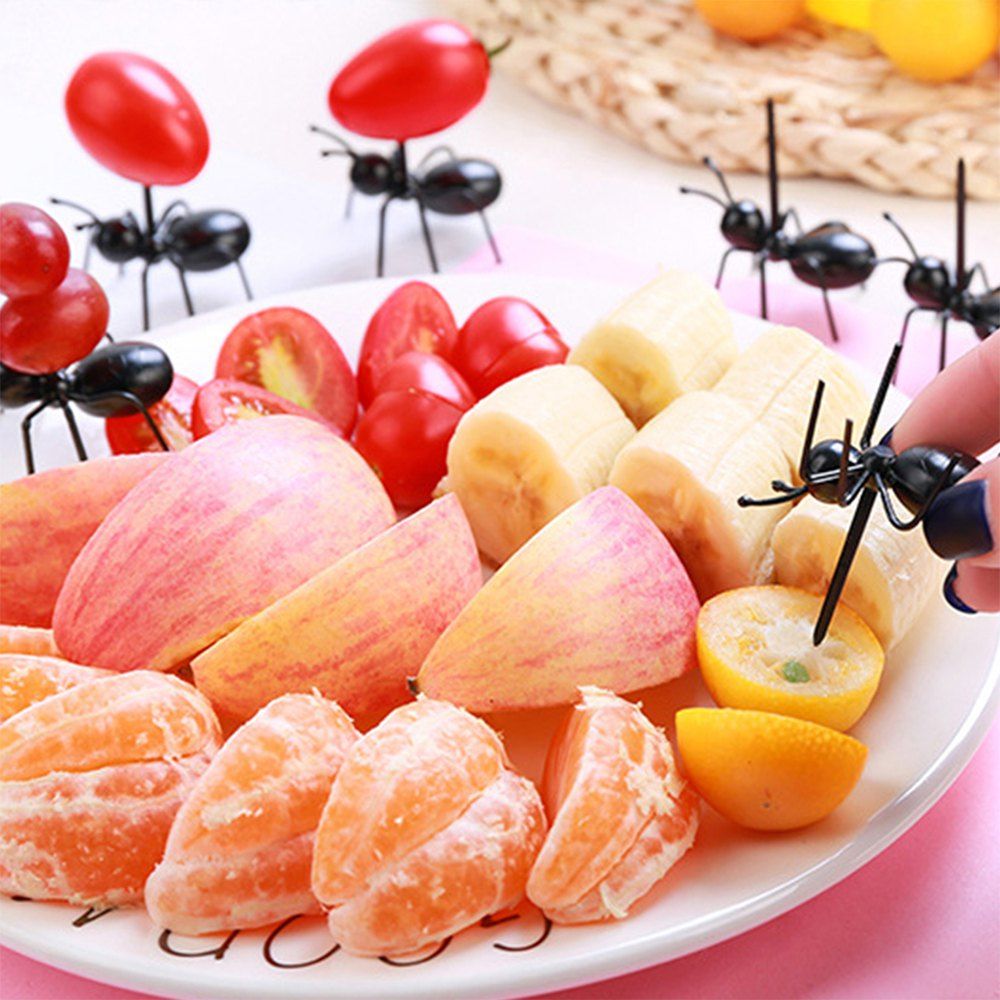 

Industrious Ant Fruit Fork 12pcs, Black