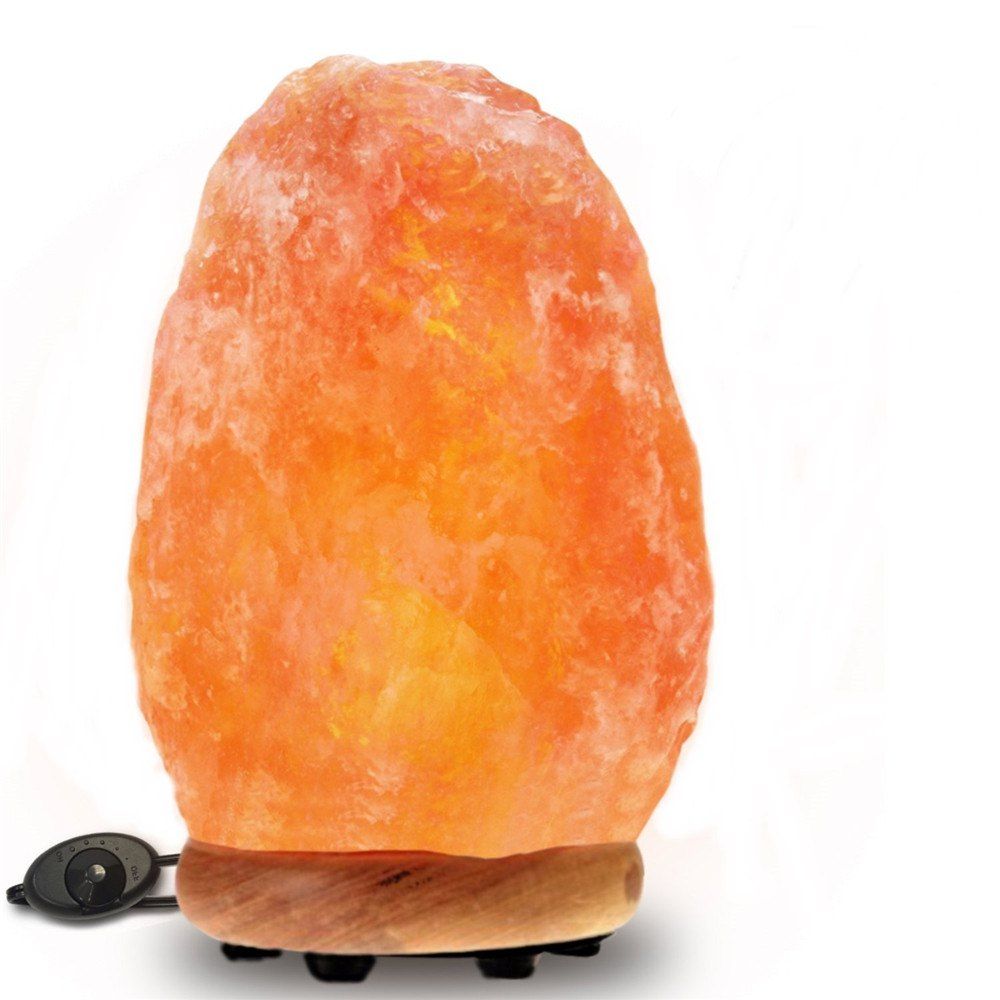 

Crystal Salt Rock Bedside Night Light, Coral