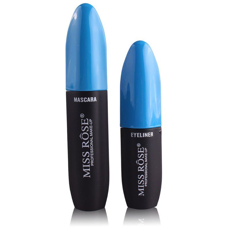 

MISS ROSE Professional Eye Makeup Set Waterproof Mascara and Eyeliner, Day sky blue