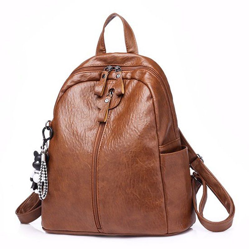 

Fashion Backpacks Small Style Bag Ladies Travel Bags Women Pu Leather, Sangria