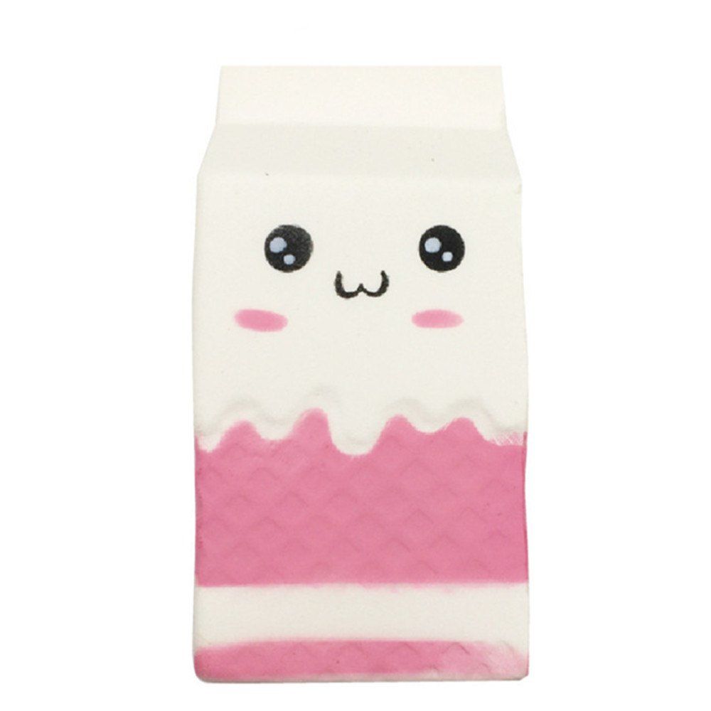 

Cartoon PU Slow Rebound Milk Box Jumbo Squishy Toy, Multi-a