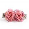 Nouveau Clip de ressort en cristal imité en acier inoxydable Nice and Grace - Rose 